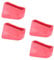 Housoutil Ladder Rubber Feet, 4PCS Non Slip Ladder Feet, Insulated Ladder Rubber Feet, Red Ladder Feet Replacement for Engineering Ladders