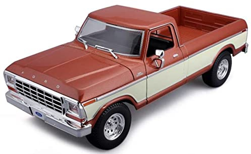 Maisto Ford F150 Pick-Up 1979, braun/crème 1:18 Modellauto