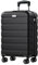AnyZip Koffer 8 Rollen leicht handgepäck Koffer klein (10 Jahre VIP-Service) mit TSA-Schloss, Koffer & trolleys PC+ABS Koffer handgepäck 58x36x22cm（M, Schwarz）