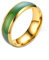 Herren Ringe Edelstahl, Männer Frauen Verlobungsring Farbwechselnder Stimmungsring 6MM, Gold, Größe 54 (17.2)