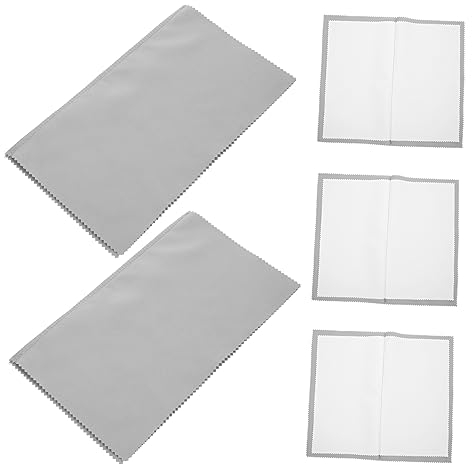 ibasenice 5 Piezas Paño De Limpieza Plateado Doble Paño De Pulido De Plata para Joyería Paño De Limpieza De Plata Paño para Pulir Plata Limpiador De Plata Joyas Limpiando Suministros