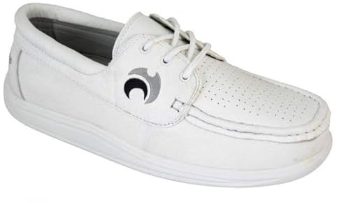 Henselite Men's Team Wide Fitting Lawn Bowls Shoe (White, UK Footwear Size System, Adult, Men, Numeric, Wide, 10)