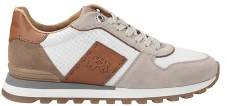 La Martina Sneaker Scarpa Uomo, Rauleder, Beige, Herren EU 44