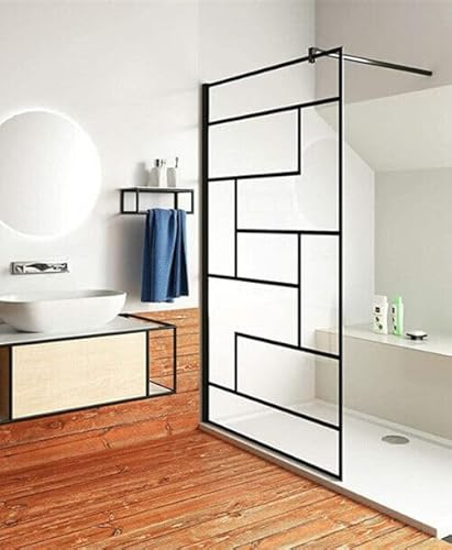 Aica Sanitär 100cm Duschwand Walk In Dusche Duschabtrennung Duschtrennwand ESG 8mm Glas H200cm