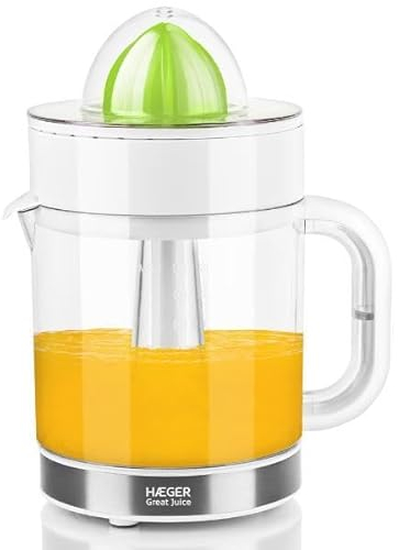 HAEGER Exprimidor de Cítricos Great Juice White - 1,2 litros