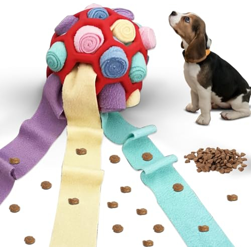 Schnüffelball für Hunde,Schnüffelteppich für Hunde Gegen Langeweile und Geistige Anregung,Sniffle Leckerli für Kleine Mittelgroße Hunde Haustier (Einhorn)