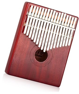 Anfänger Kalimba Mahagoni-Kern großes Holzscheit Kalimba-Daumenklavier 17-Ton-Fingerklavier tragbares Musikinstrument