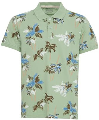Blend BHPolo Herren Poloshirt Shirt mit Umlegekragen Knöpfen 100% Baumwolle Regular fit, Größe:L, Farbe:Mistletoe (160220)
