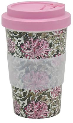 William Morris' Honeysuckle Design Travel Mug (Recycled PET)