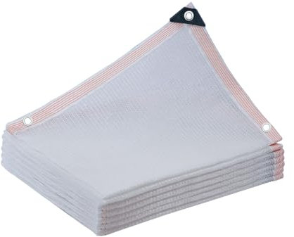 XYXHEII Tessuto Ombreggiante Occhiellato 10x10m, Rete Ombreggiante per Esterni, Rete Parasole Traspirante Resistente Solare, Telo Ombreggiante per Piante Serre