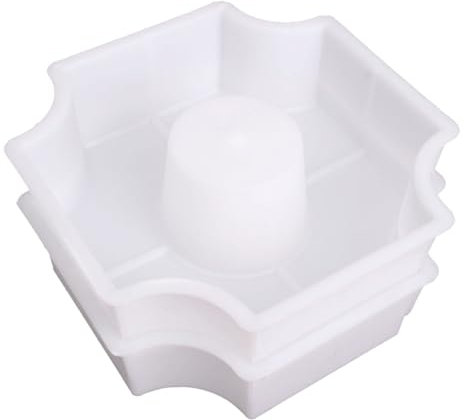 Milisten Trittstein Betonstein Betonzement Trittsteine ​​Weiß