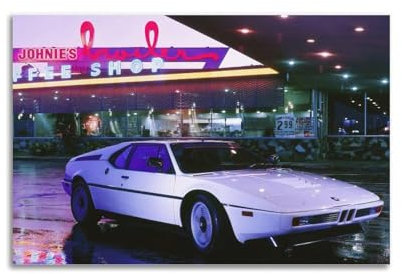 Klassisches Sportwagen-Poster, M1, Retro-Outrun-Sportwagen, dekoratives Gemälde, Leinwand-Kunstbild, 40 x 60 cm