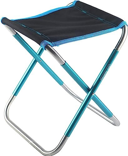 YKMYXZ sgabello pieghevole， Piccole sedie da campeggio, mini poggiapiedi pieghevole portatile in alluminio, sgabello pieghevole for il campeggio all'aperto