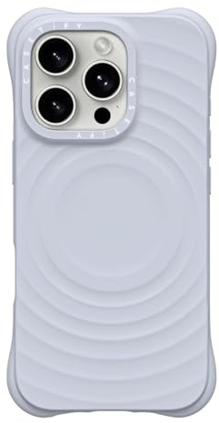 CASETiFY Ripple iPhone 14 Pro Hülle [Premium Soft-Touch Silikon/MagSafe-kompatibel/Schutz vor Stürzen aus 2 m Höhe] - Periwinkle
