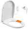 Siège de toilette intelligent - Avec système d'abaissement automatique - Bidet électronique - Chauffé avec buse - Séchage à l'air chaud - Facile à nettoyer