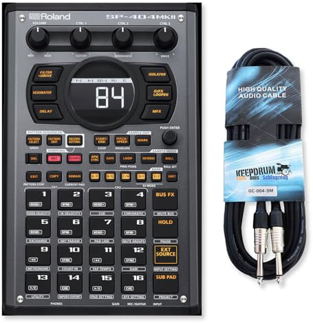 Roland SP-404 MKII Sampler mobiler Sequencer mit keepdrum Klinkenkabel