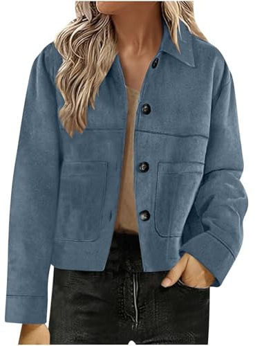 Giacca Moto Donna Bomber Softshell in Finta Pelle Scamosciata con Risvolto Colletto in Pelle Scamosciata Giacche Primavera Inverno Caldo Maniche Lunghe Moda Camoscio Giubbotto Vintage Cappotto