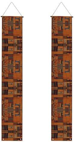 Türbanner aus afrikanischem Textil, Patchwork-Druck, für drinnen und draußen, dekorative hängende Banner für Partys und Feiern
