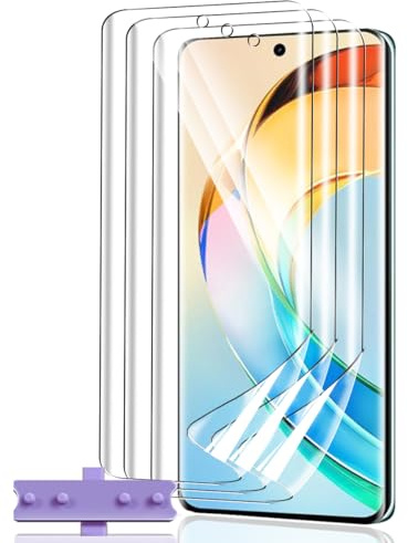 Teenrpov Protector de Pantalla para Honor Magic 6 Lite (No Cristal Templado) 3 Piezas películas protectoras flexibles de TPU, Protector pantalla HD transparente, sin burbujas, película suave