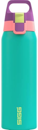 Sigg - Isolierte Trinkflasche - Thermosflasche Shield Therm One - Kohlensäurehaltige Getränke - Auslaufsicher - Spülmaschinenfest - BPA-frei - 90% recycelter Edelstahl - 0,5L, 0,75L & 1L