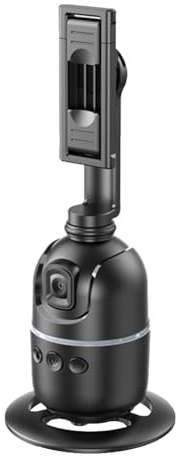 Frewurwer NEW P03 Pro 360 Rotation Gimbal Stabilizer AI Following Face Tracking Desktop Gimbal PTZ for Smartphone Live