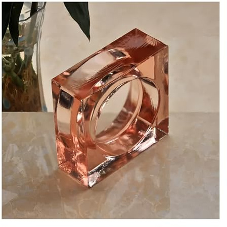 Briques de verre multicolores 15 x 5,8 cm for cloisons, murs décoratifs, bureaux, espaces commerciaux(Light Brown)