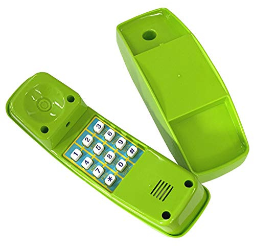TikTakToo Telefon Spieltelefon Kindertelefon Telefonattrappe, grün, 21 x 7 x 10cm, für Spielturm Spielhaus