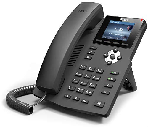 Fanvil X3SP Cornetta cablata 2linee LCD Nero telefono IP