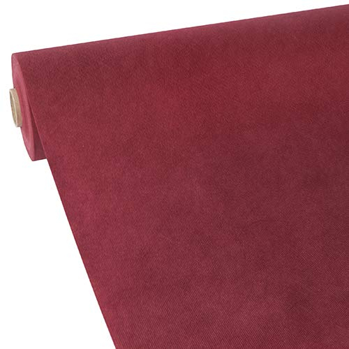 Papstar, Tischdecke, stoffähnlich, Vlies soft selection 40 m x 1,18 m bordeaux, #84191