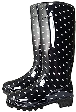 SUGAR ISLAND®Ladies Womens Wellies Snow Rain Festival Wellington Boots Size UK 4, 5, 6, 7, 8