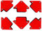 Proteco-Werkzeug® Set 6 St. Schweißmagnet Schweissmagnet Montagewinkel Schweißwinkel Magnetwinkel 22 kg 90 x 90 mm