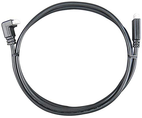 VE.DIRECT CABLE 0,3M (ONE SIDE RIGHT ANGLE CONN), black