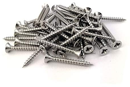 Vis à Bois Aggloméré Tete Fraisée Pozidriv Acier Inox (5x35) x100