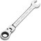 Jetech Llave de engranaje de cabeza flexible de 14 mm, llave combinada de trinquete de cabeza flexible de 12 puntas totalmente pulida, métrico