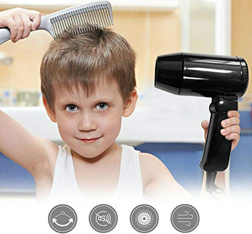 Hair Dryer, 12V Hot & Cold Car Portable Hairdryer with Folding Handle, Ideal for Holiday and Travel
