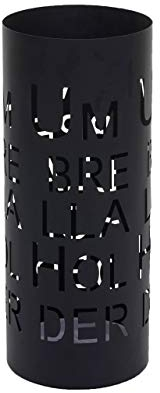 Mendler Schirmständer HWC-C78, Regenschirmständer Schirmhalter Regenschirmhalter, rund 55cm - Schrift, schwarz