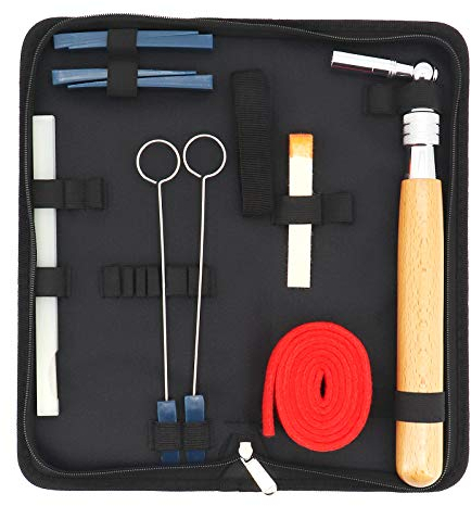 Yuhtech Piano Tuning Kit, 11 Pcs Piano Tuning Kit Klavier-Stimmset Profi Stimmwerkzeug Set für Anfänger und Profis