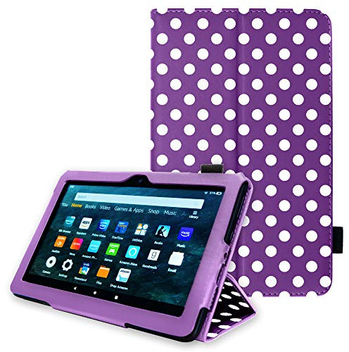 TECHGEAR Funda de Cuero Diseñado para Amazon Fire HD 10 (10,1) / HD 10 Plus (11ª generación, Modelo del 2021) - Carcasa Cuero PU Protectora Soporte y Correa de Mano