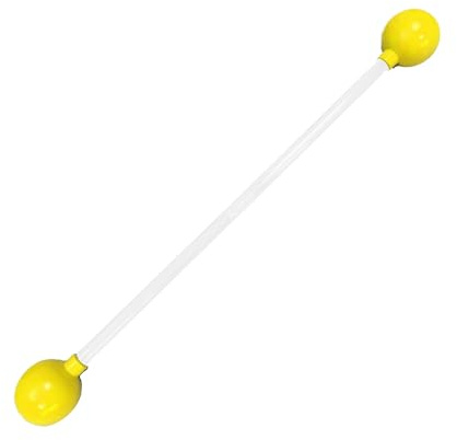 Mister Babache Atomium Baton du Teufelstift, Weiß/Gelb, Unisex, 675 mm
