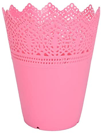 Anawakia Flower Pot for Pencils, Flowerpot, Make-Up Brush Organiser (2 Pieces, Pink)