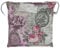 Kettler Polen KETTtex 0798 Auflage Hocker Rom rosa-grau Blumen Landhaus 50x50x6 cm Sitzpolster