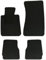 Velourmattenset für BMW 3 E30 Cabrio Bj. 1985-1994 Basic Befestigungen Mit Absatzschoner Passform Neu Veloursfussmatten Automatten