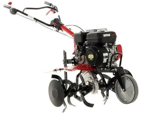 Ama Motozappa MTZ80 da 208 cc 7 hp per Agricoltura e Giardinaggio - Motore a Scoppio, Larghezza Fresa 80 cm, Impugnatura Ergonomica