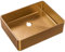 Essebagno Luisa vasque à poser 48x37 en inox cuivre brossé