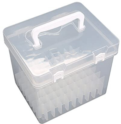 Awesomeonei Handheld Marker Pen Organizer Multi-slot Colored Marker Storage Case Waterproof Dust-proof for Student Kid Home School 80 Slots, 6.1x19.5x17.4cm/2.4x7.67x6.85in