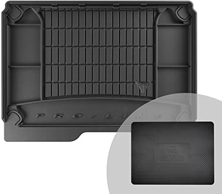 FROGUM ProLine 3D Alfombrilla exclusiva de goma cubeta maletero para Citroën Berlingo II Multispace 2008-2018, para Peugeot Partner II 2008-18 | Práctico organizador | Los bordes más altos | Al Tamaño