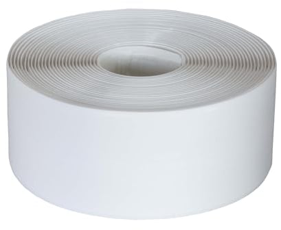 Dalsys 5m Dichtungsband selbstklebend wasserdicht Weiß 1,8x1,8cm, Kantenschutz selbstklebend, geeignet für Bad, Küche, Fenster