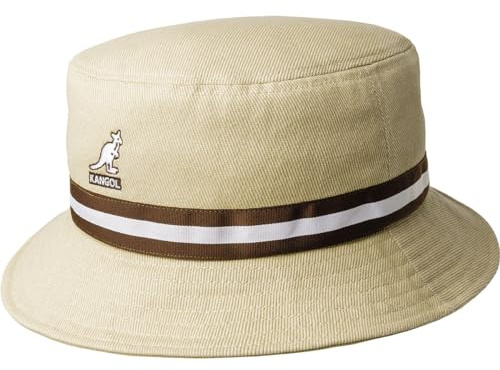 Kangol Stripe Lahinch Cotton Hat by Women/Men - Fishing Fisher´s with Grosgrain Band All-Season Spring Summer Autumn Winter - XL (60-61 cm) Beige