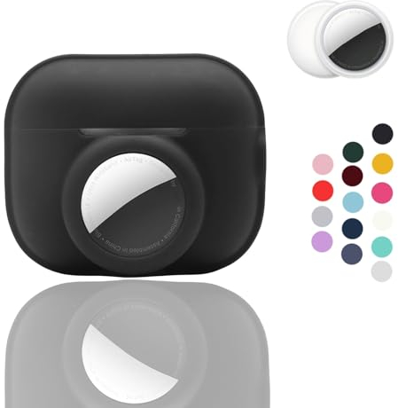 2-in-1: CAQAKA Schutzhülle für AirPods Pro, 2. Generation und AirTag, weiche Silikon-Schutzhülle für Jungen, Mädchen, Damen, Herren
