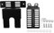 NISHZHU 2 StüCke Rotisserie Motor Halterungs Set Aus Edelstahl Universal Grill Motor StüTz Platten Camping Grill Werkzeuge für Den AußEnbereich